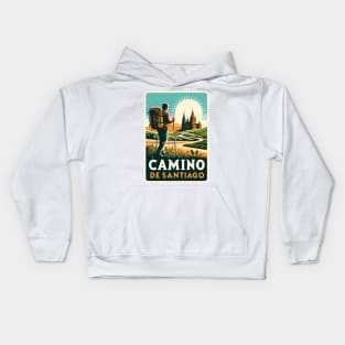 Buen Camino! El Camino de Santiago de Compostela - The Way of Saint James - Peregrino Pilgrim - Camino Frances Ingles Primitivo, Shirt, Hoodie, Mug, Tote, Sticker, Souvenir, etc Kids Hoodie